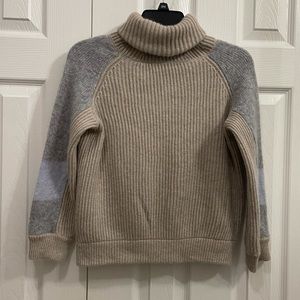 Beige , Gray , & light Blue Knit Sweater